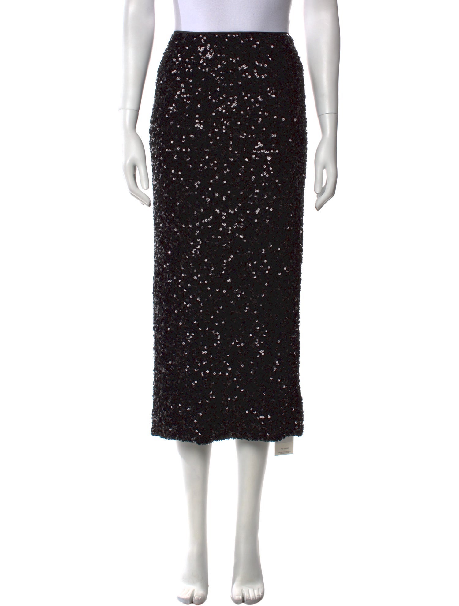 ROTATE Birger Christensen Sequin Embellishments Midi Length Skirt