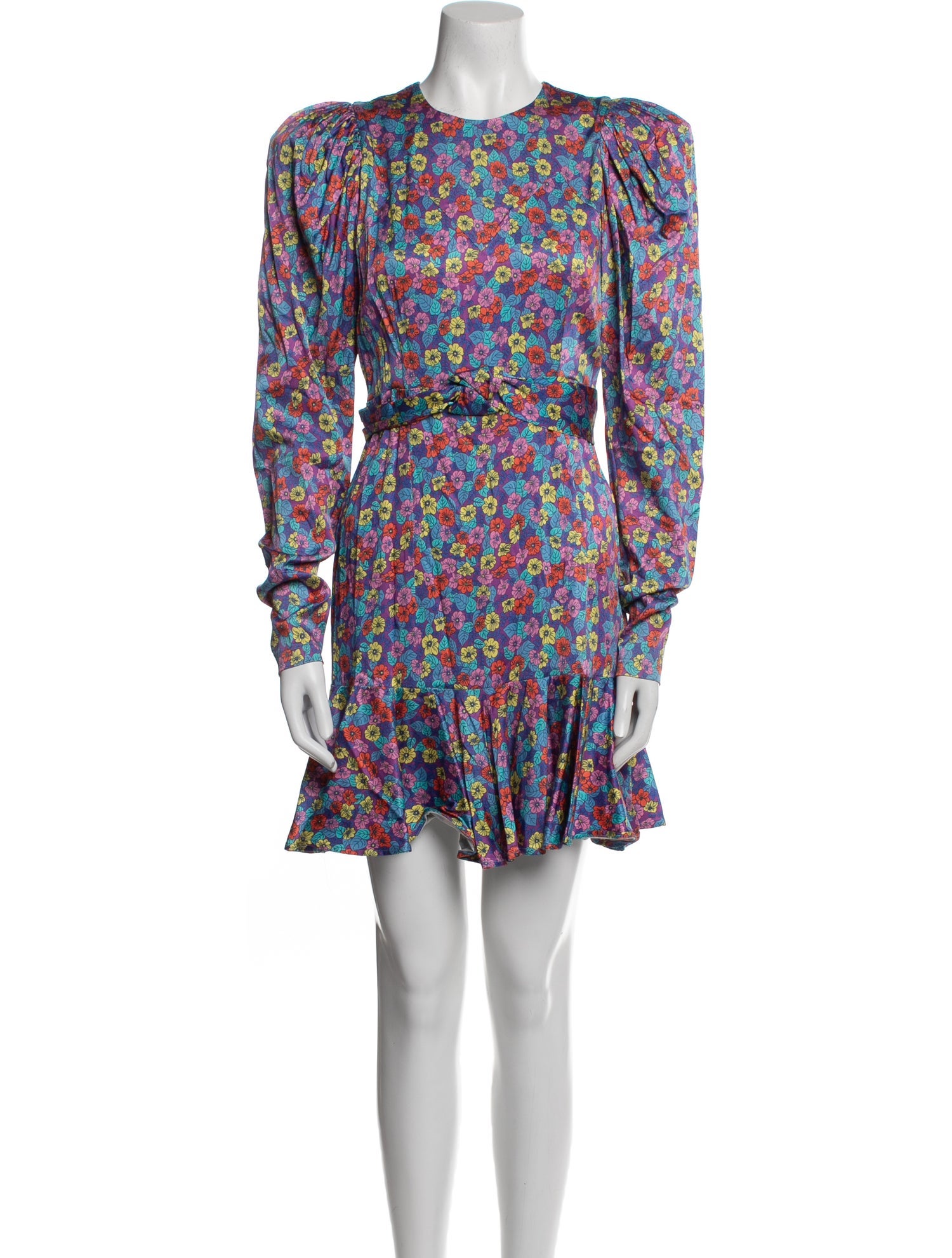 ROTATE Birger Christensen Floral Print Mini Dress