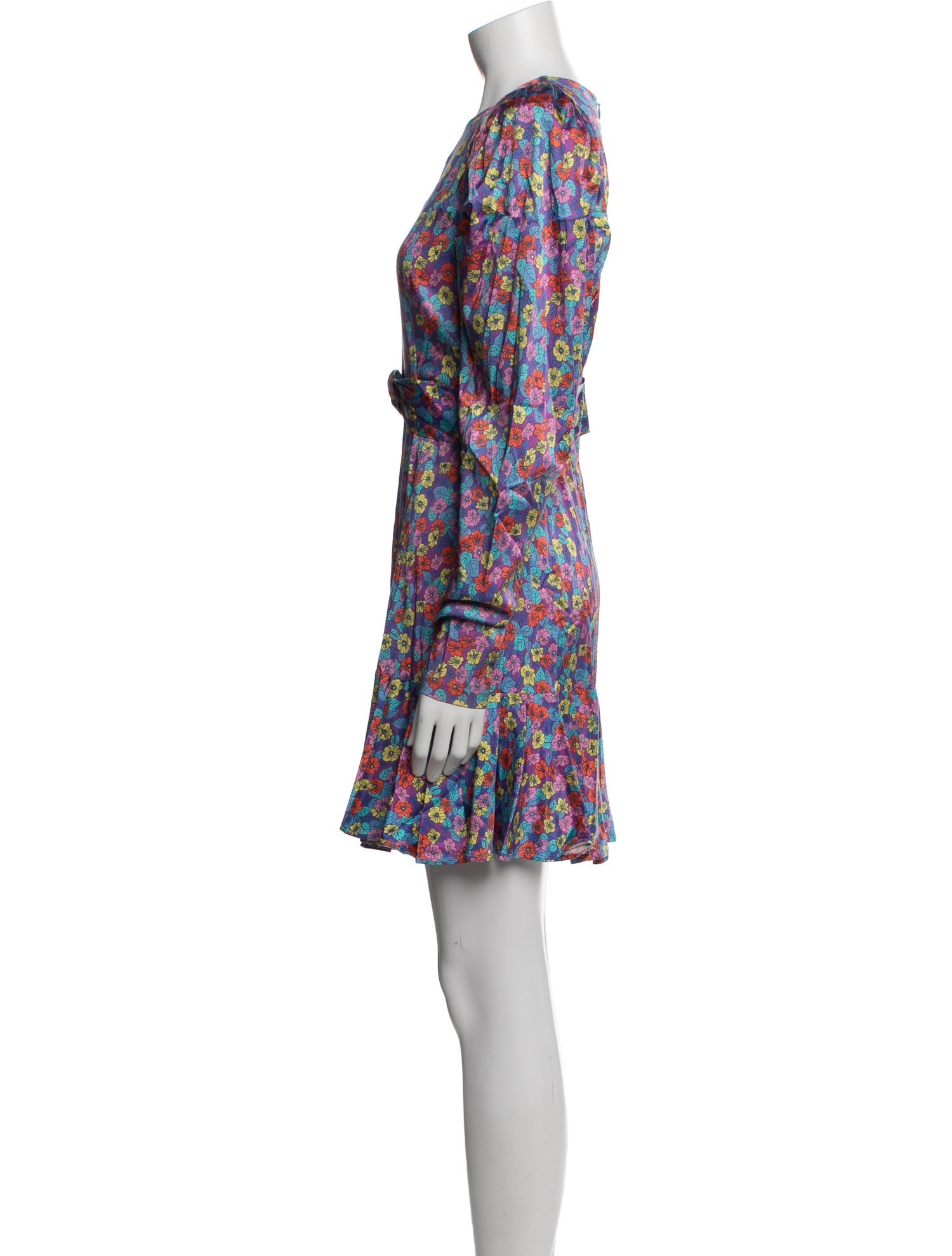 ROTATE Birger Christensen Floral Print Mini Dress