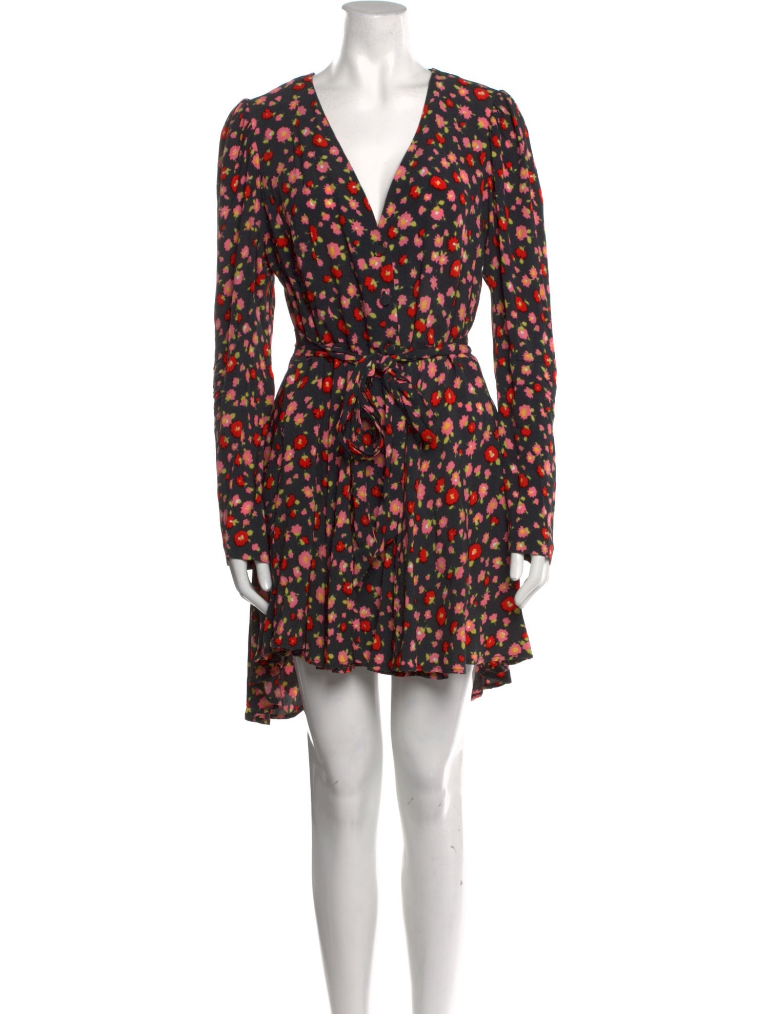 ROTATE Birger Christensen Floral Print Mini Dress