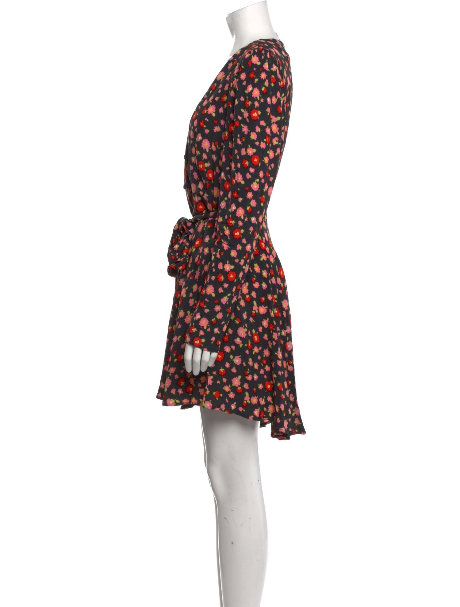ROTATE Birger Christensen Floral Print Mini Dress