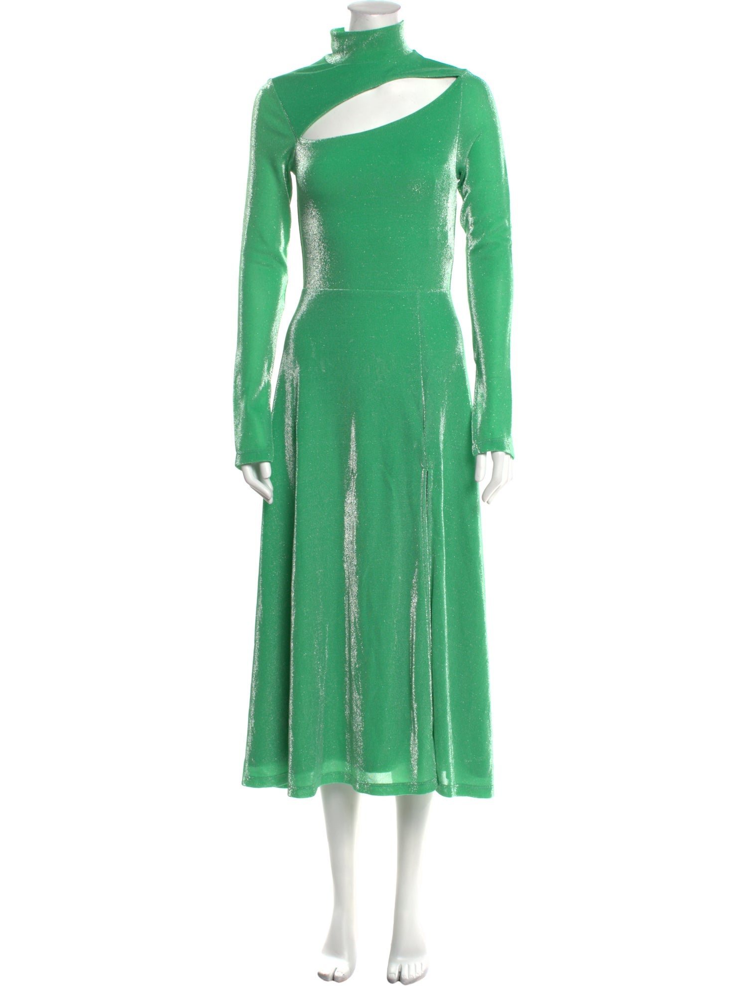 ROTATE Birger Christensen Mock Neck Long Dress