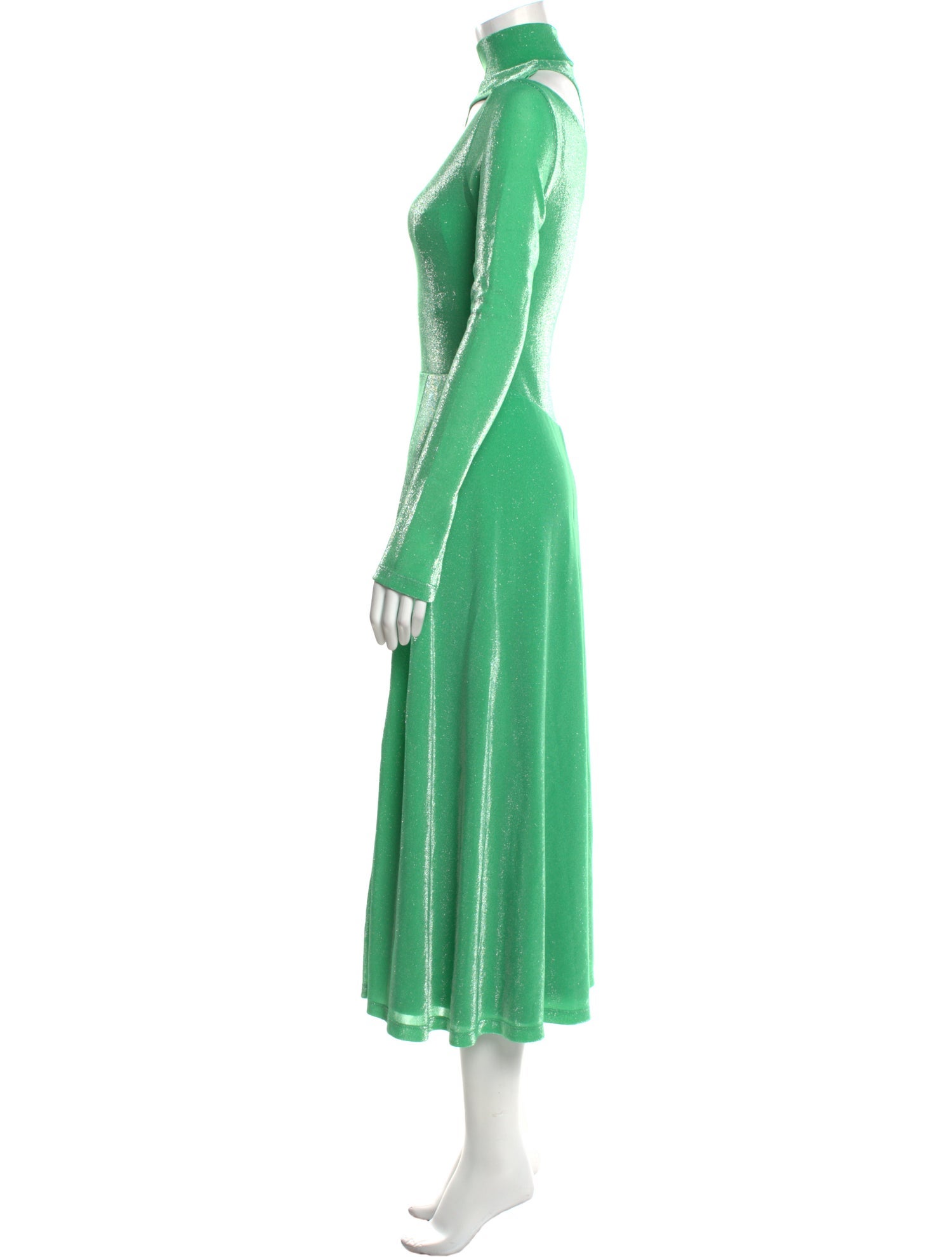 ROTATE Birger Christensen Mock Neck Long Dress