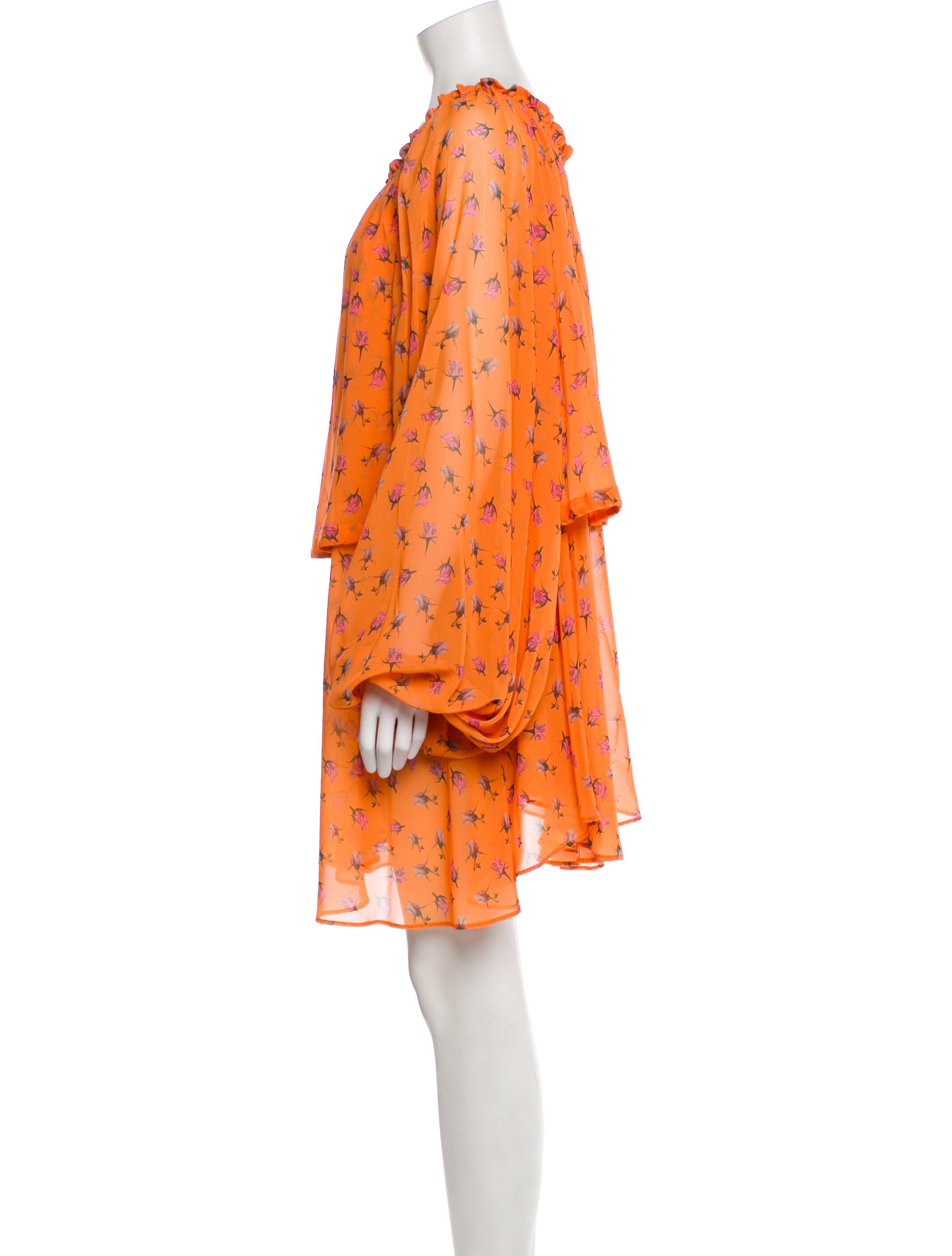 ROTATE Birger Christensen Floral Print Mini Dress