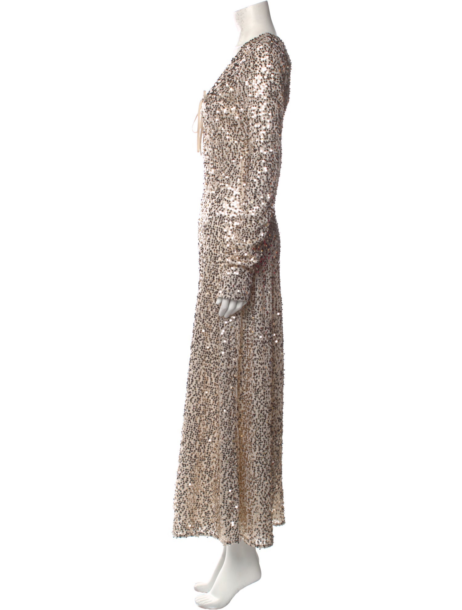 ROTATE Birger Christensen Sequin Long Dress