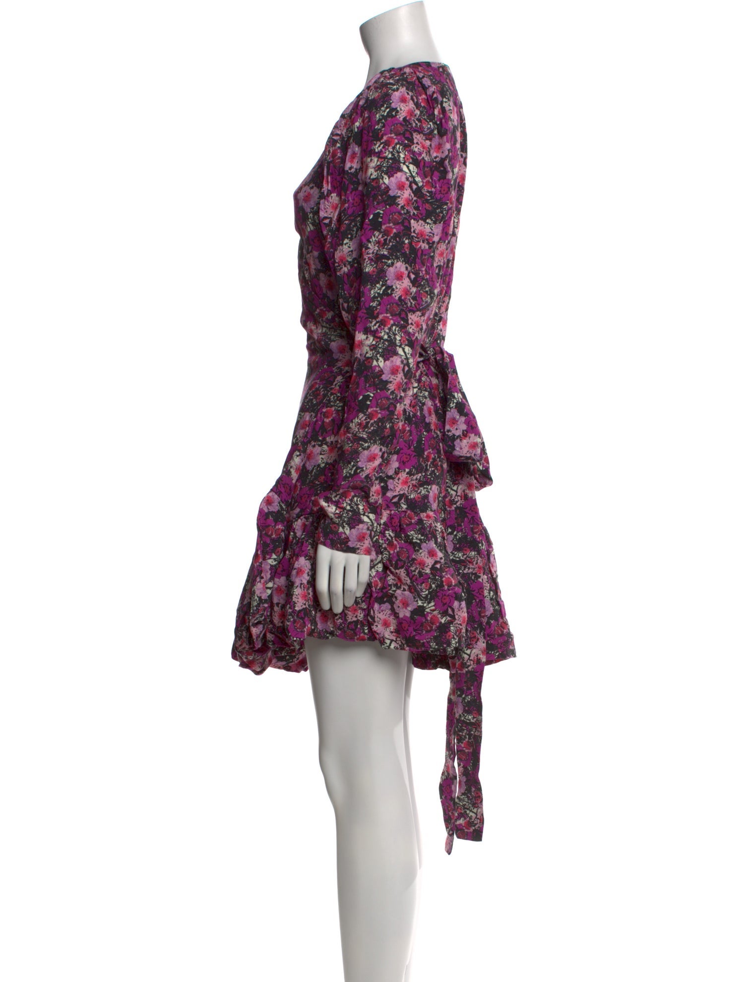 ROTATE Birger Christensen Floral Print Mini Dress