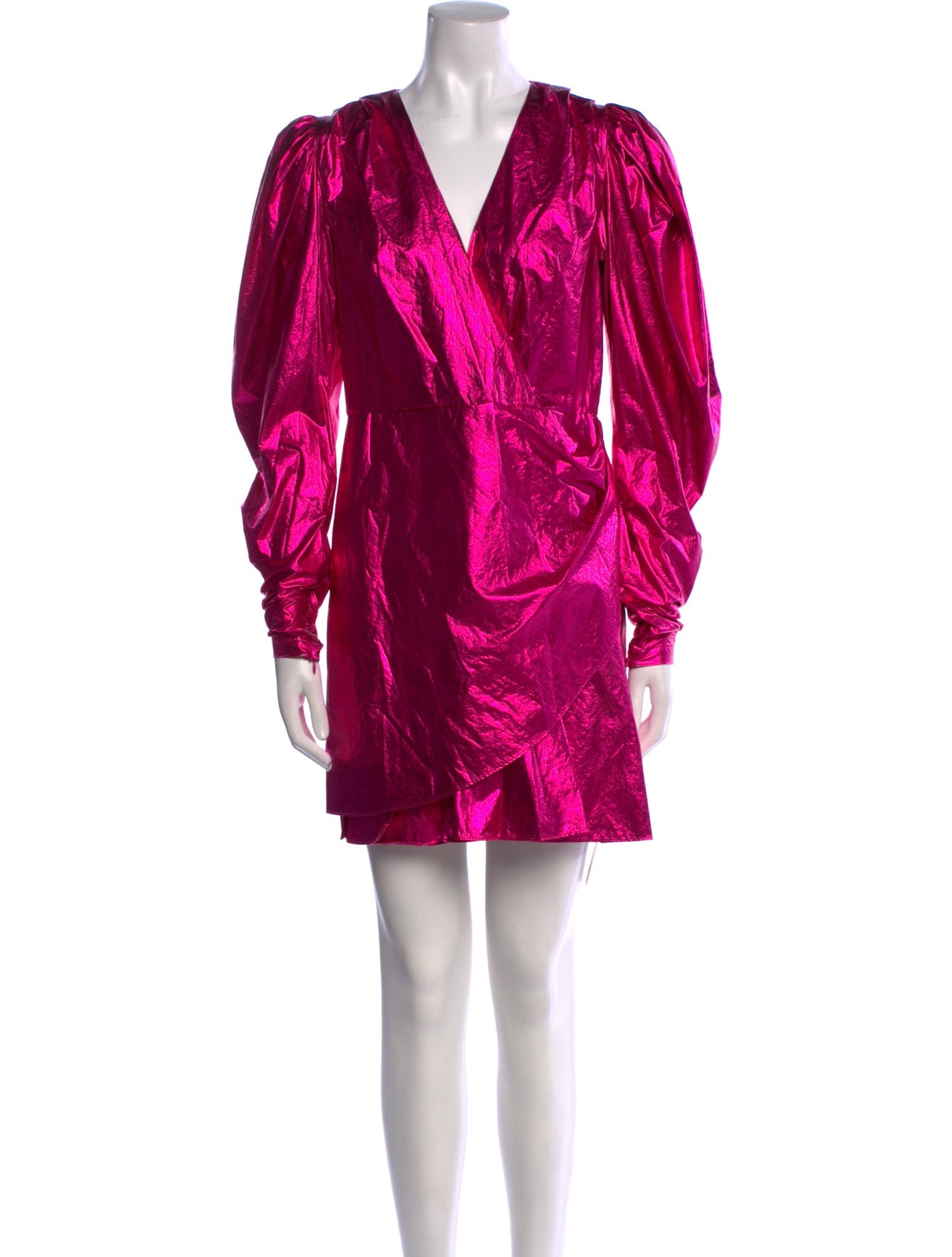 ROTATE Birger Christensen V-Neck Mini Dress