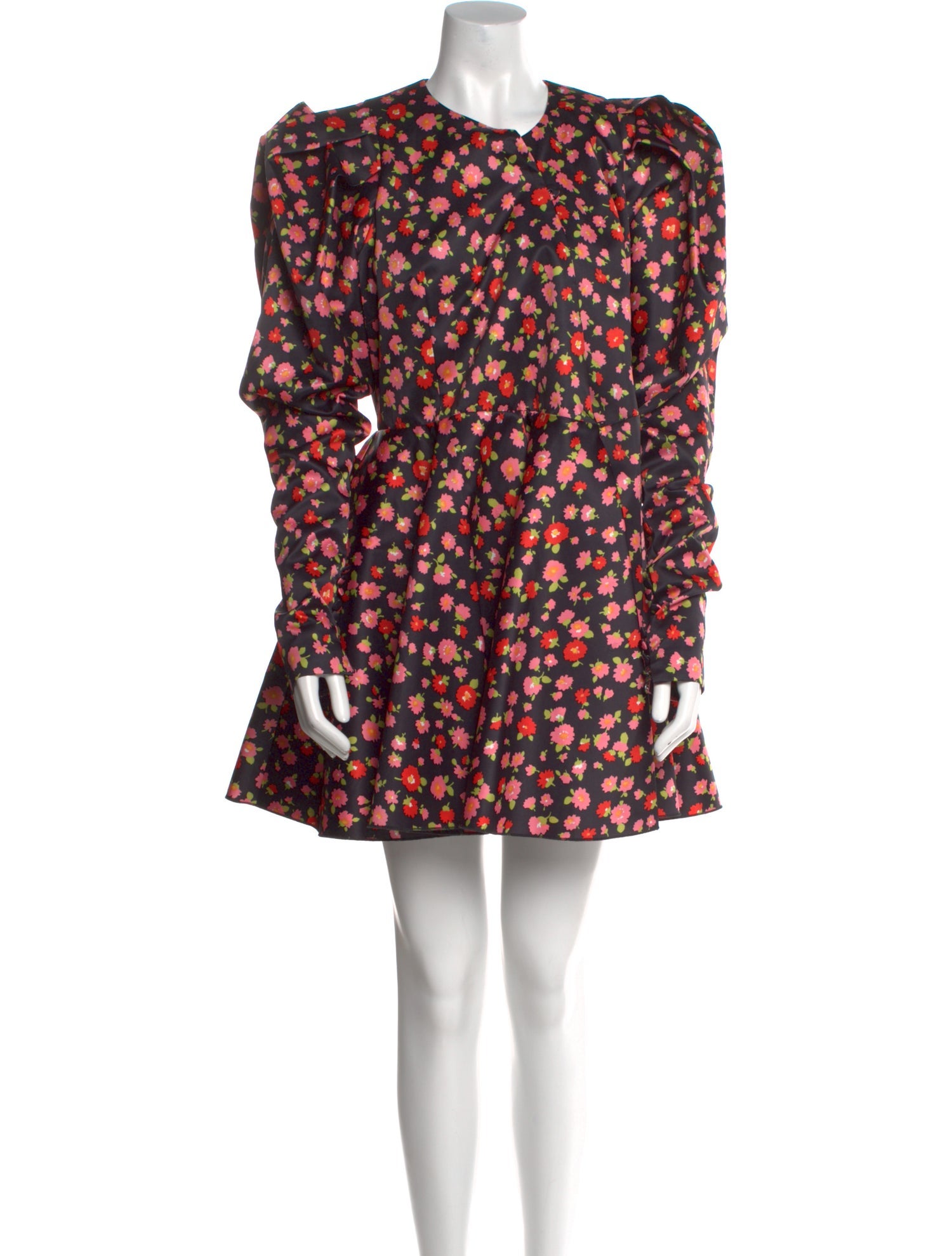 ROTATE Birger Christensen Floral Print Mini Dress