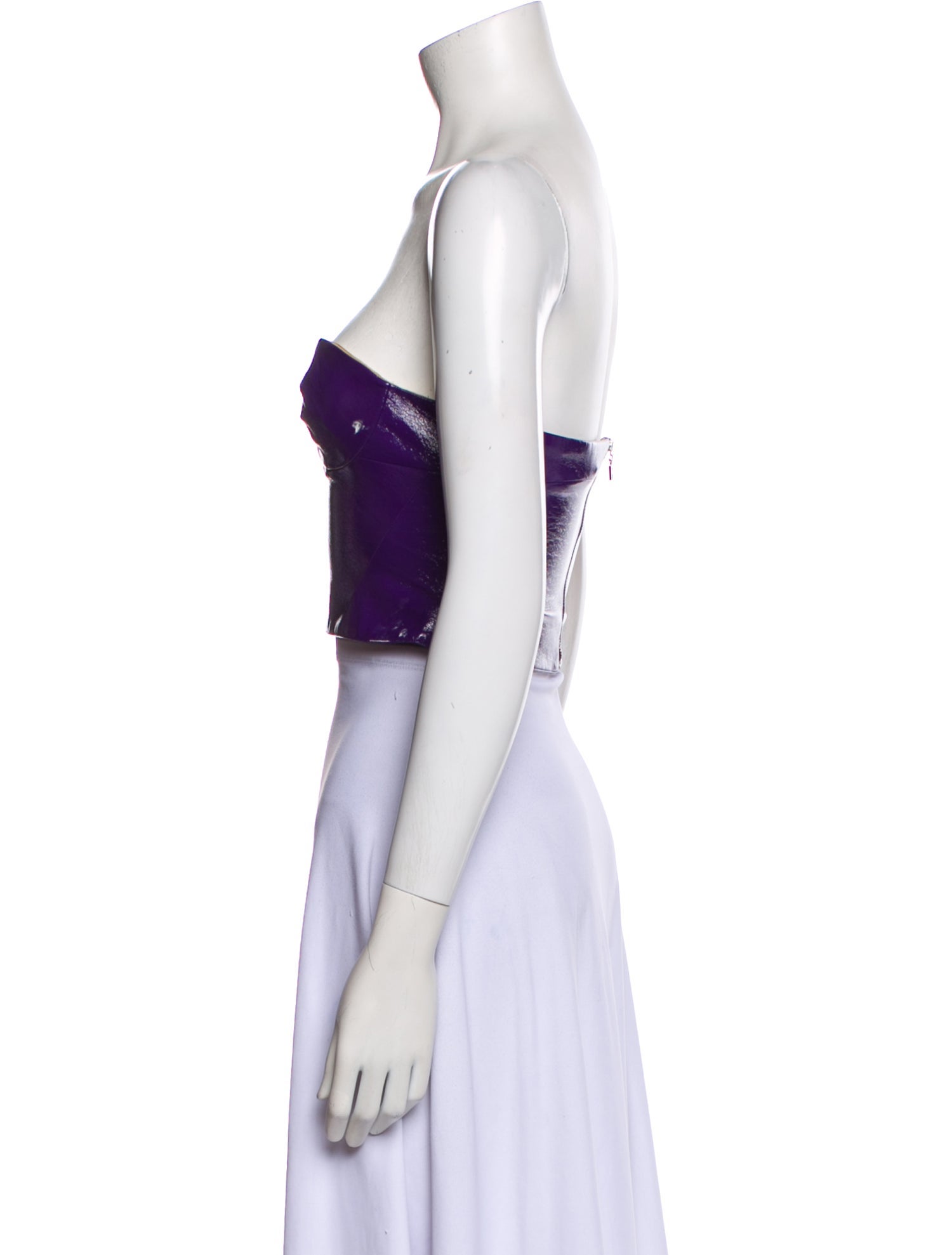 ROTATE Birger Christensen Strapless Crop Top