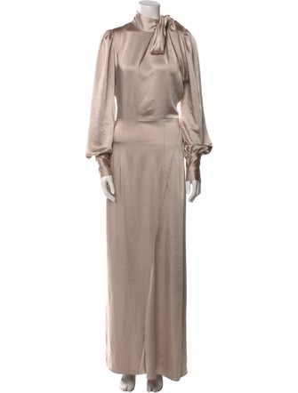 ROTATE Birger Christensen Cowl Neck Long Dress