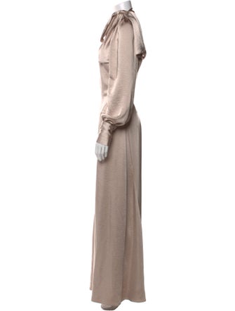 ROTATE Birger Christensen Cowl Neck Long Dress