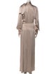ROTATE Birger Christensen Cowl Neck Long Dress