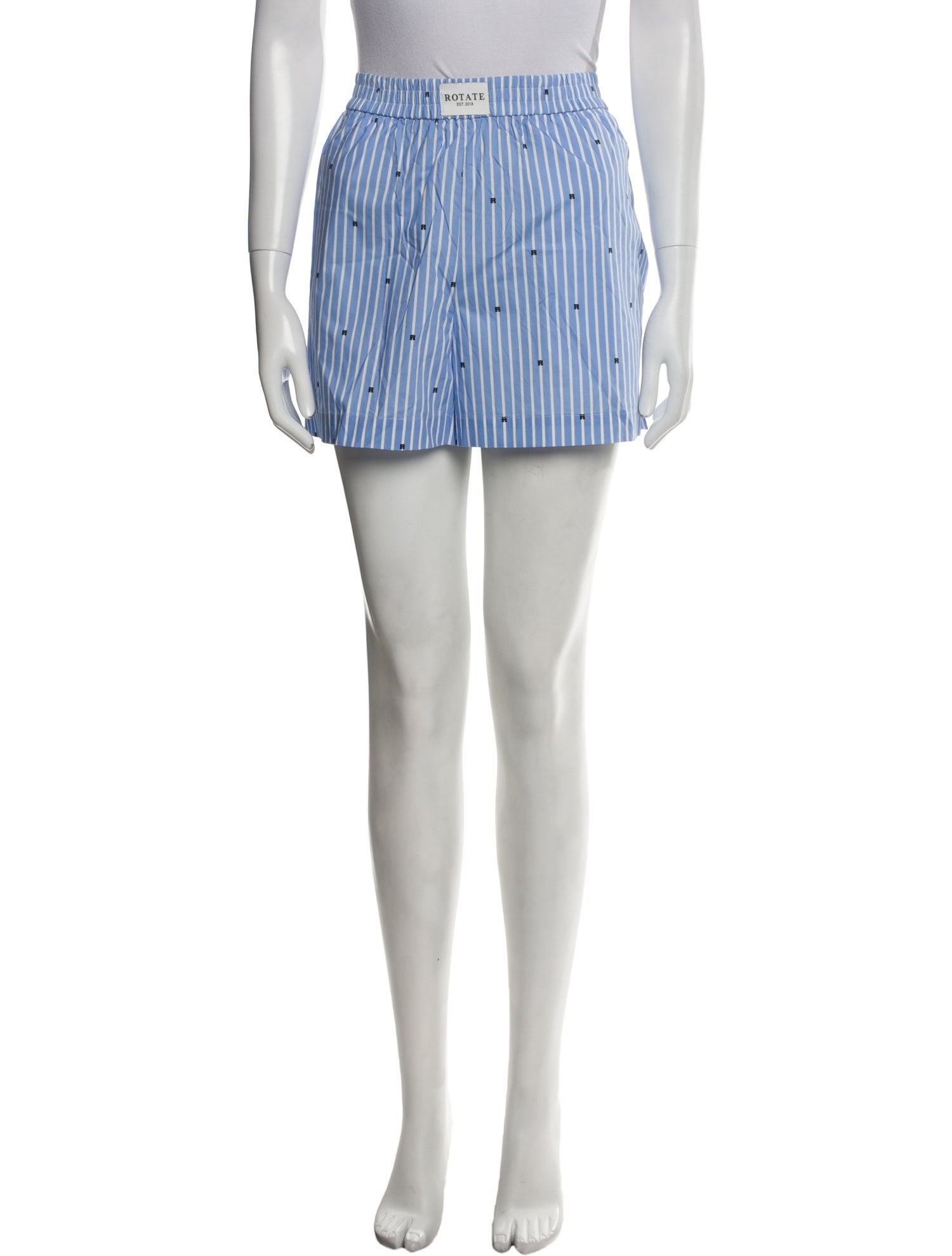 ROTATE Birger Christensen Striped Mini Shorts w/ Tags