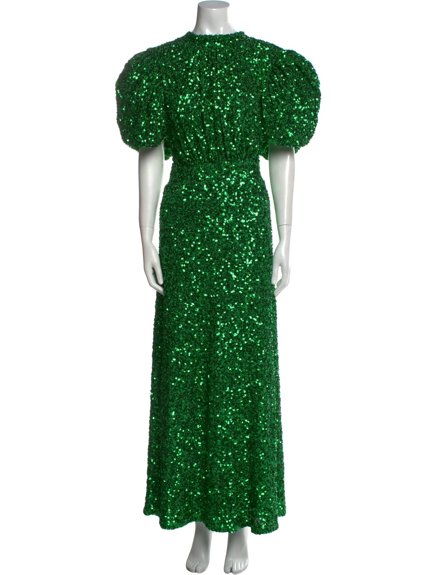 ROTATE Birger Christensen Crew Neck Long Dress