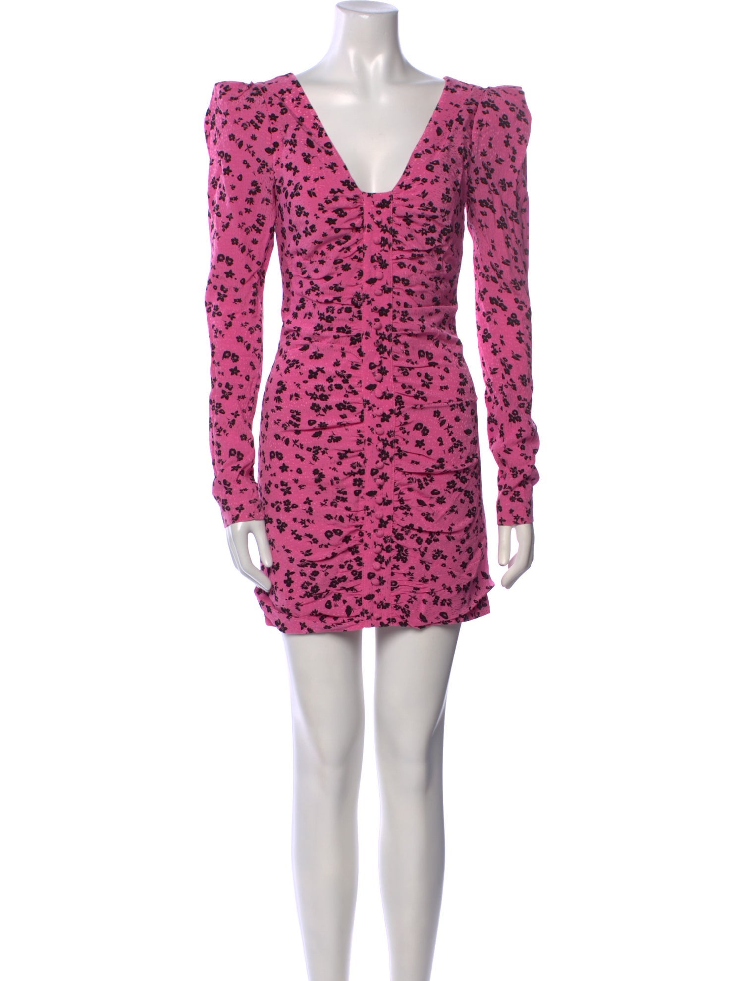 ROTATE Birger Christensen Floral Print Mini Dress