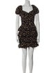 ROTATE Birger Christensen Floral Print Mini Dress