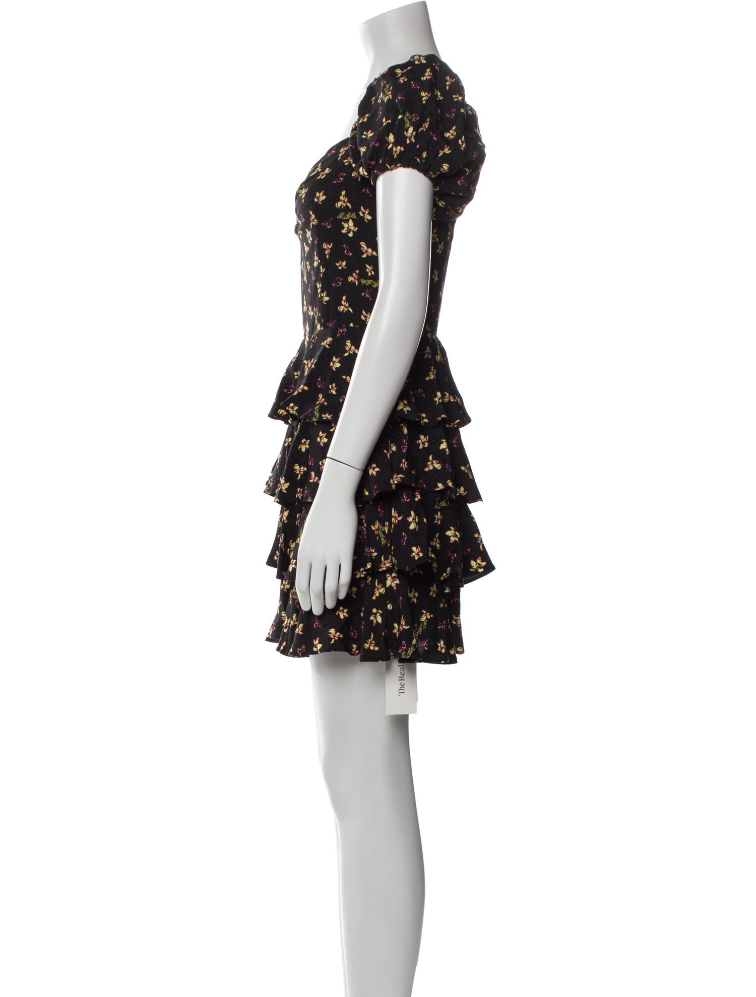 ROTATE Birger Christensen Floral Print Mini Dress