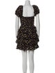 ROTATE Birger Christensen Floral Print Mini Dress