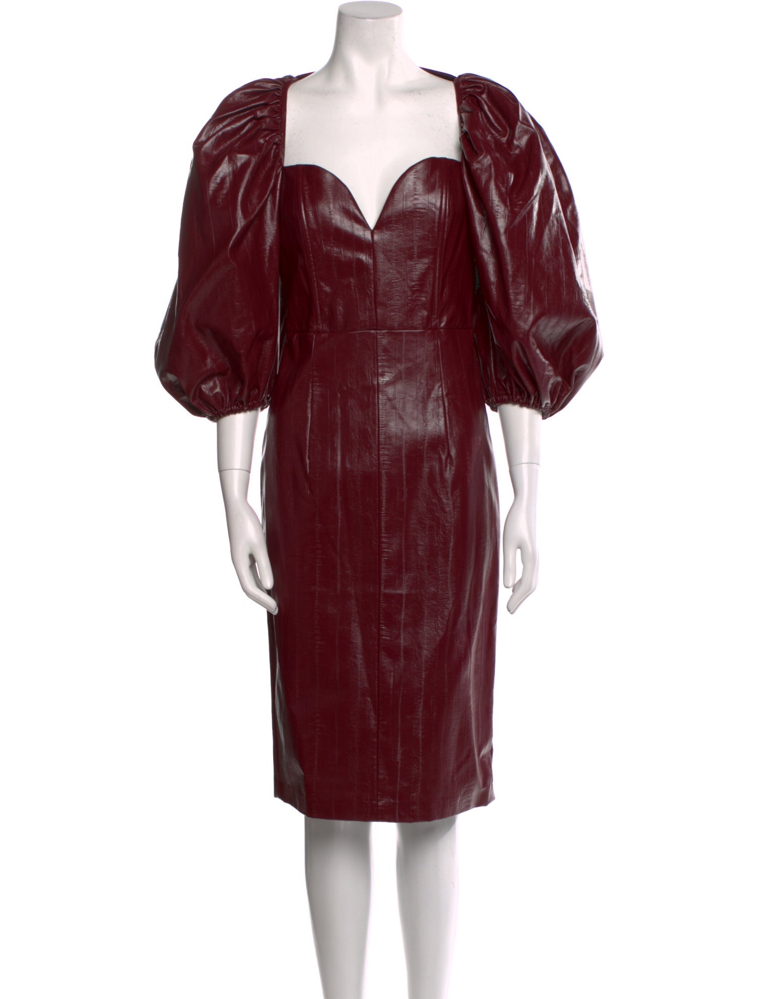 ROTATE Birger Christensen V-Neck Knee-Length Dress