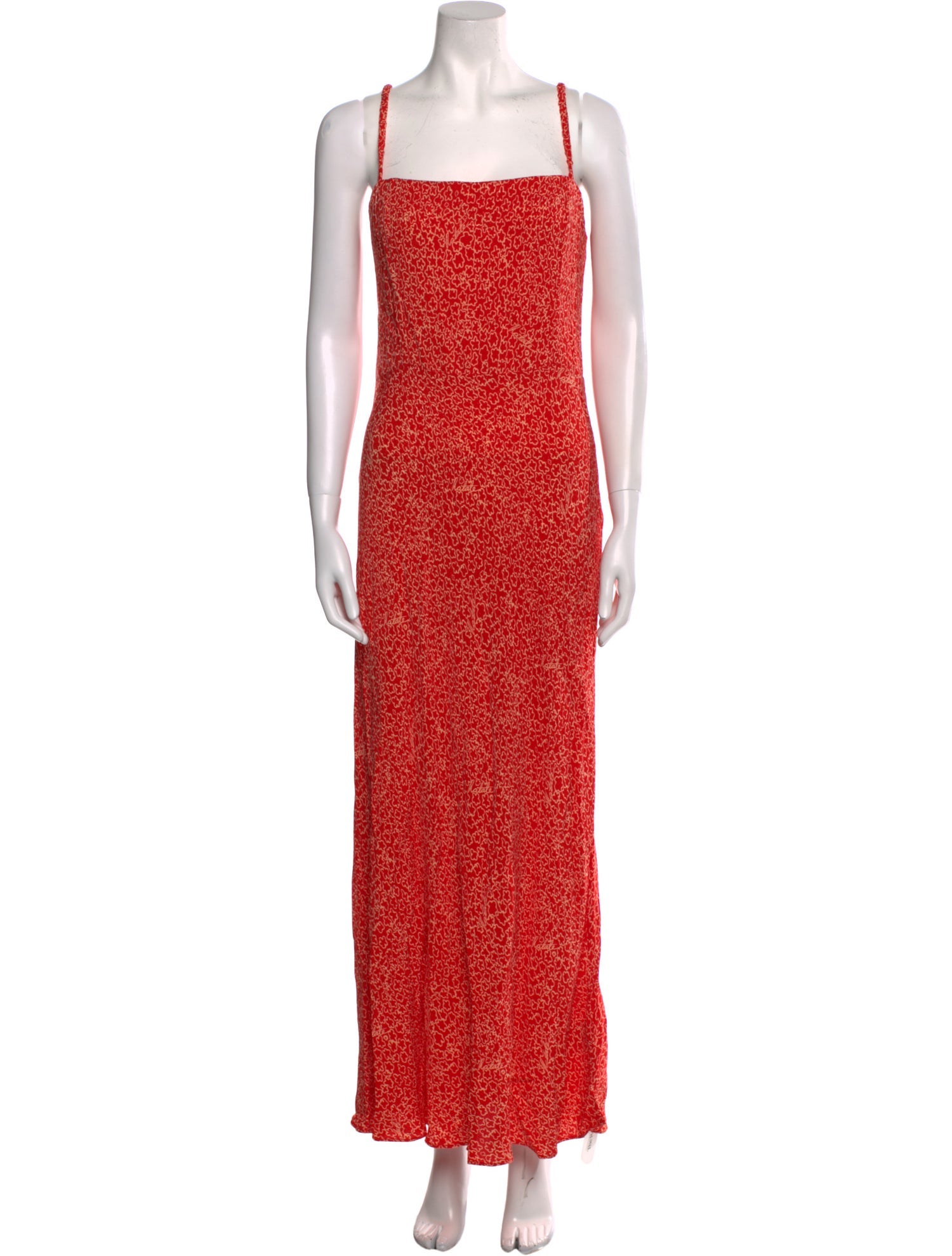 ROTATE Birger Christensen Floral Print Long Dress