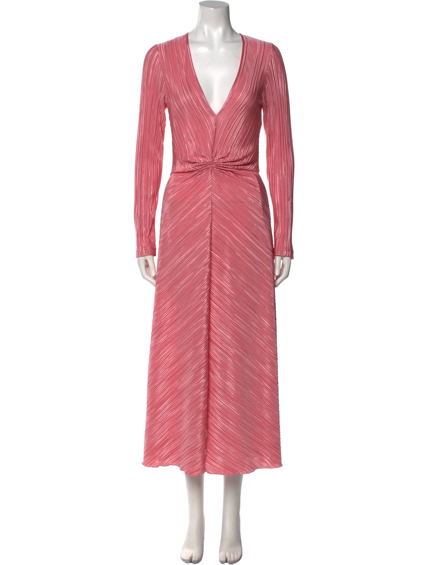 ROTATE Birger Christensen V-Neck Long Dress