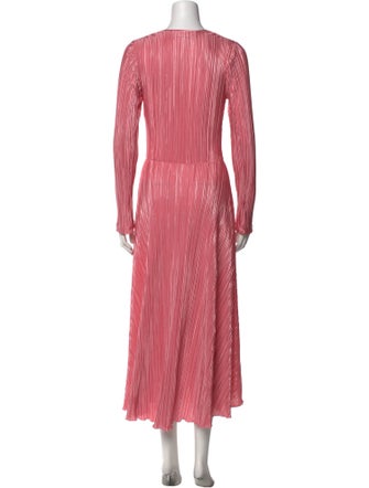ROTATE Birger Christensen V-Neck Long Dress