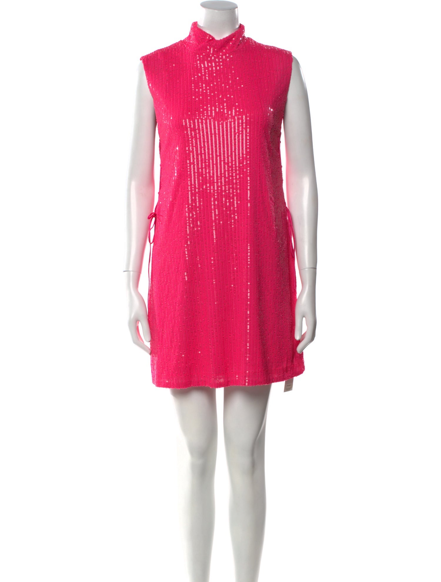 ROTATE Birger Christensen Mock Neck Mini Dress