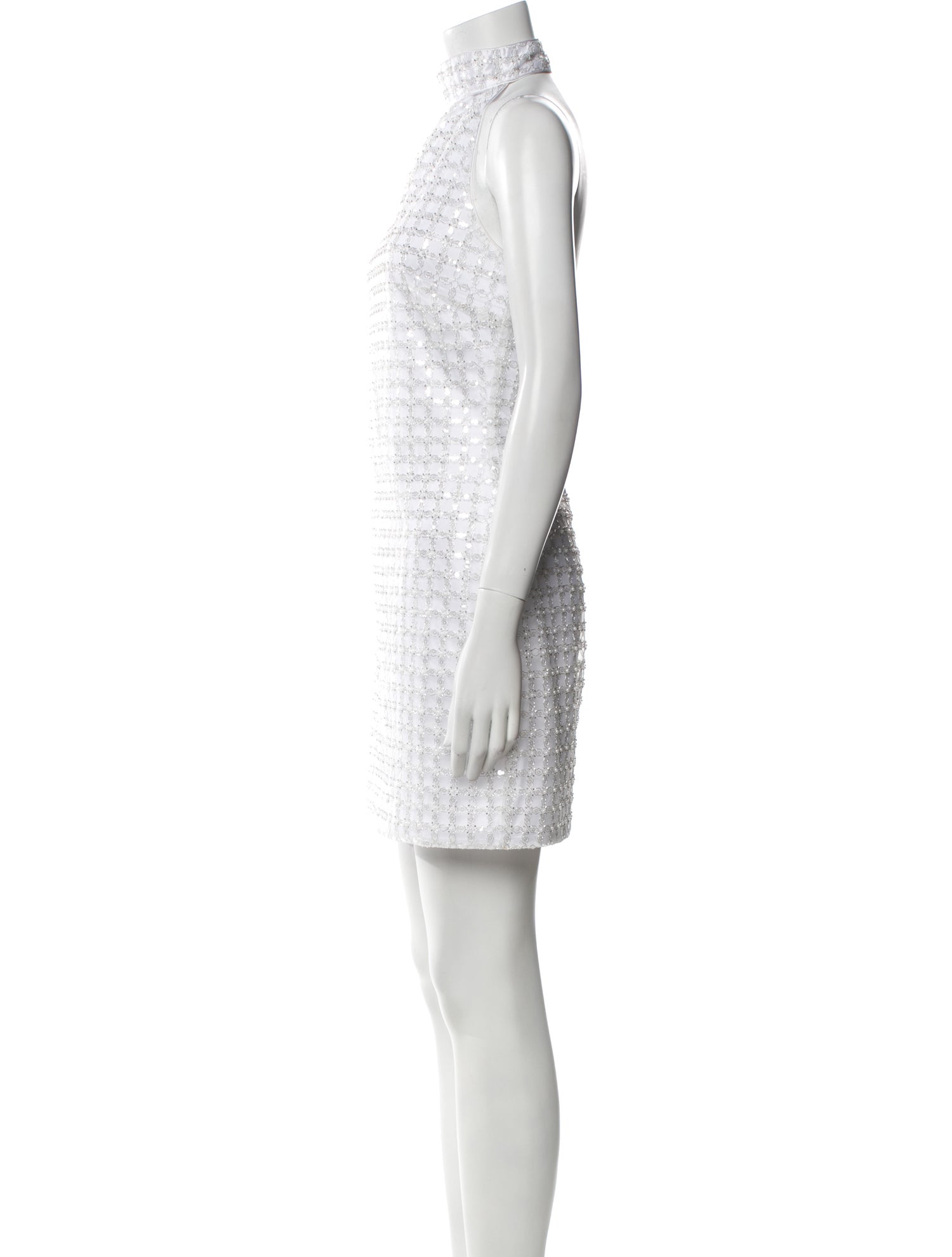 ROTATE Birger Christensen Mock Neck Mini Dress