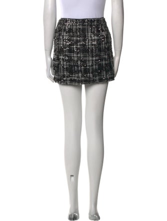 ROTATE Birger Christensen Tweed Pattern Mini Skirt