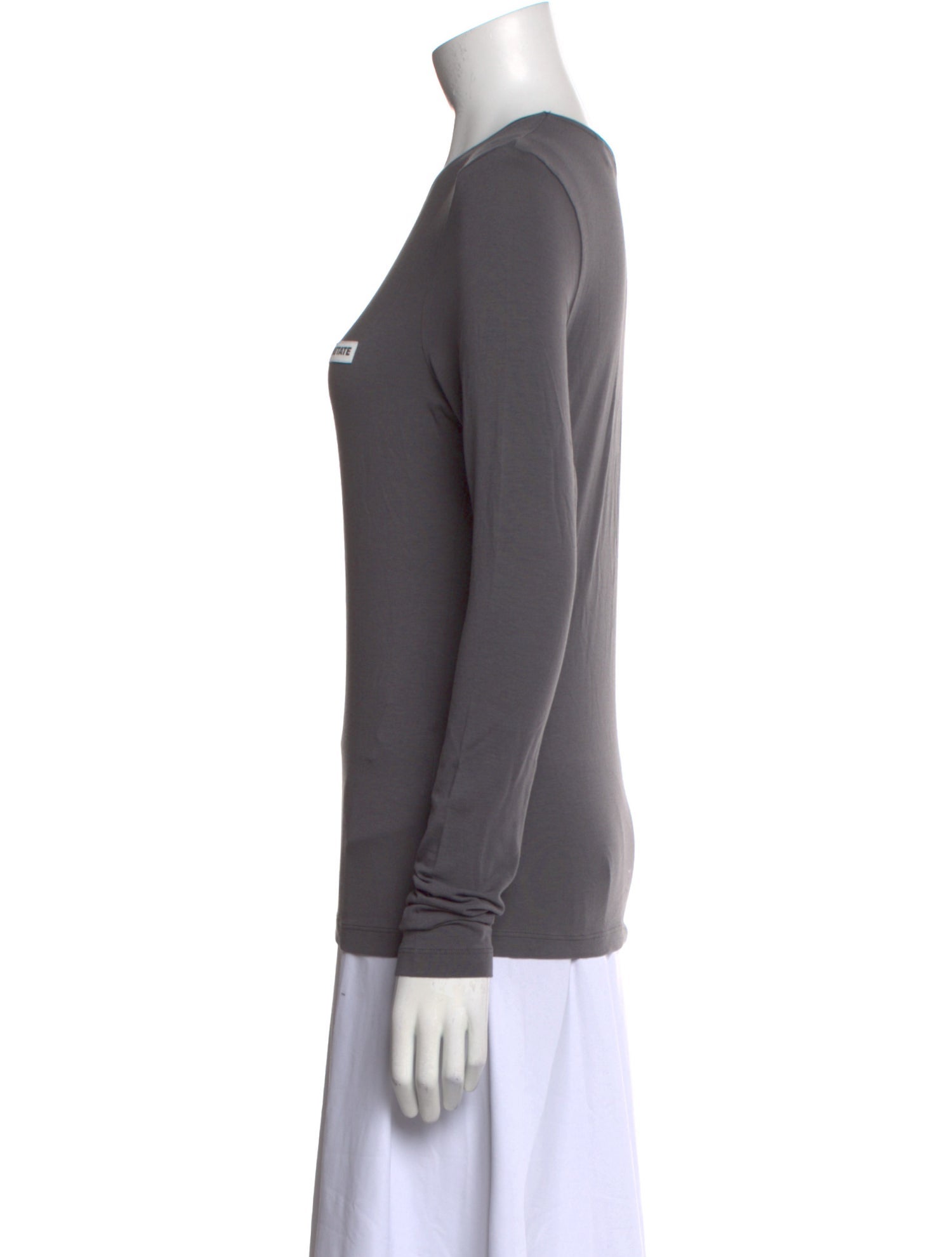 ROTATE Birger Christensen Crew Neck Long Sleeve T-Shirt