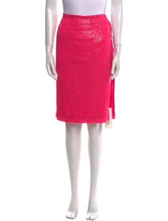 ROTATE Birger Christensen Sequin Embellishments Knee-Length Skirt