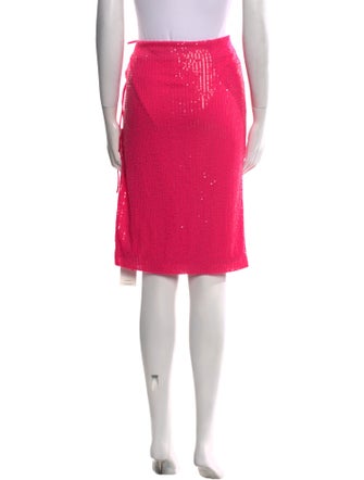 ROTATE Birger Christensen Sequin Embellishments Knee-Length Skirt