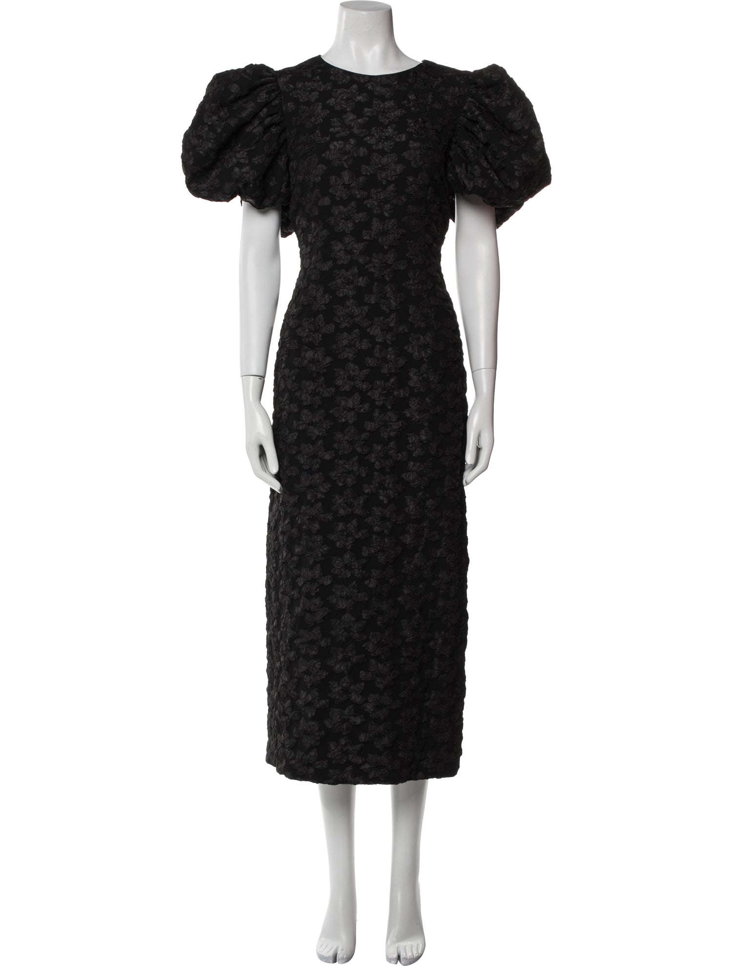 ROTATE Birger Christensen Floral Print Long Dress