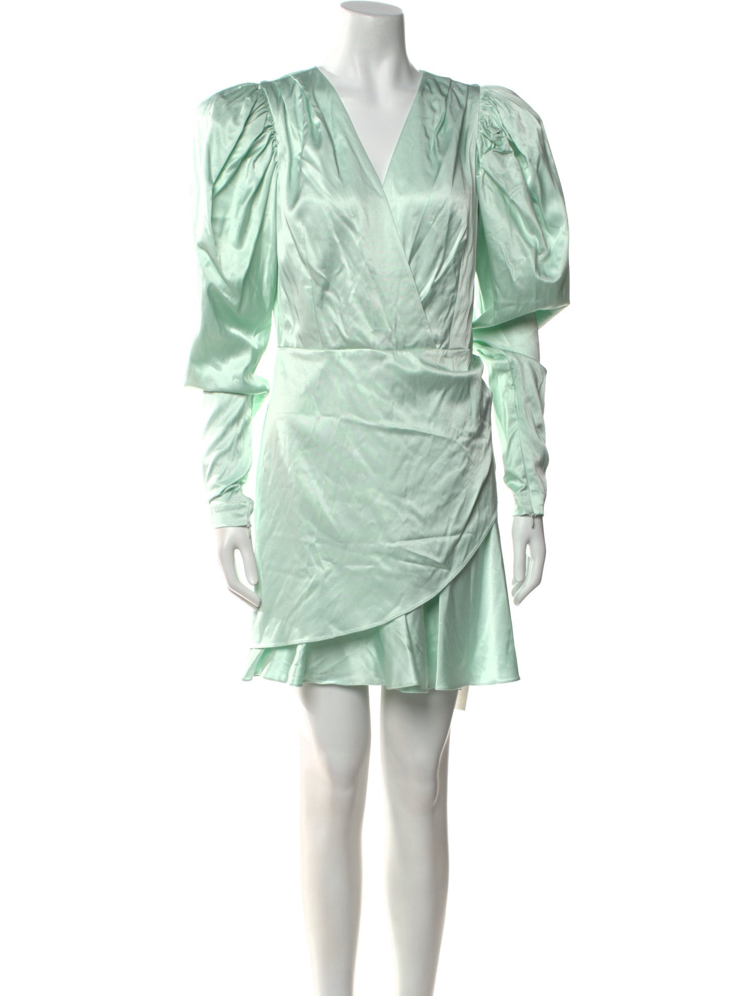 ROTATE Birger Christensen V-Neck Mini Dress