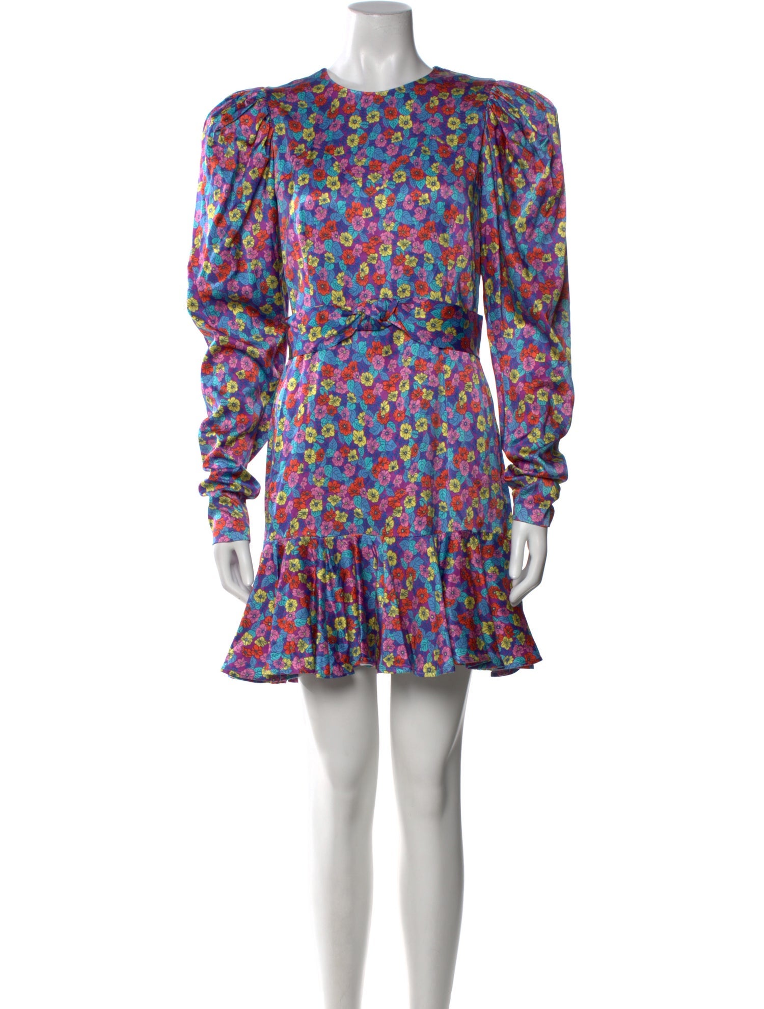 ROTATE Birger Christensen Floral Print Mini Dress