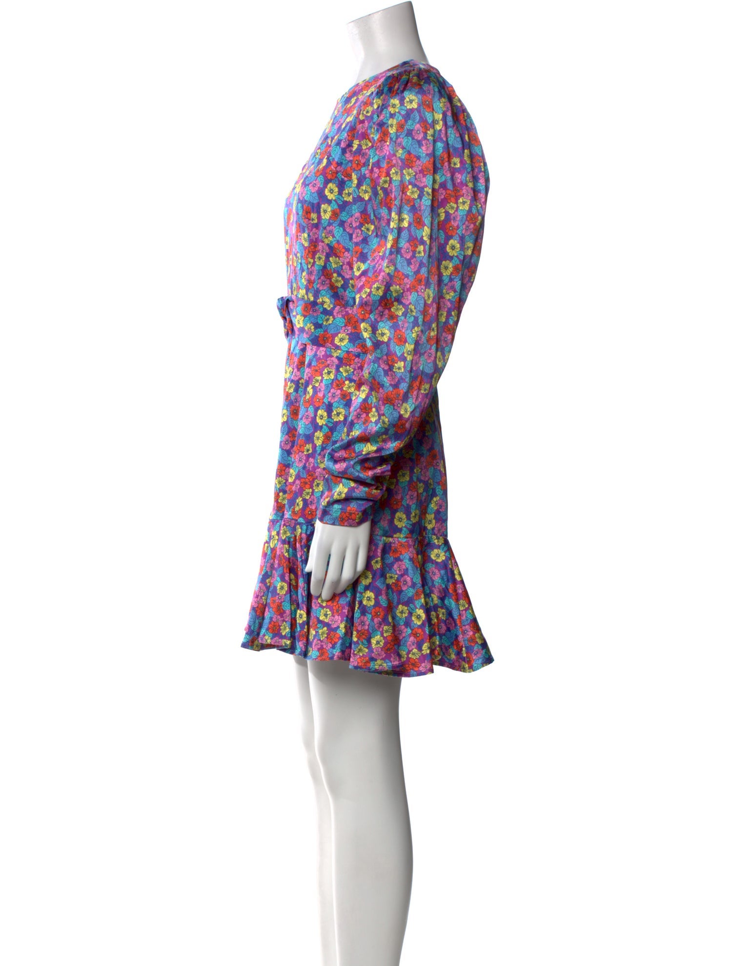 ROTATE Birger Christensen Floral Print Mini Dress