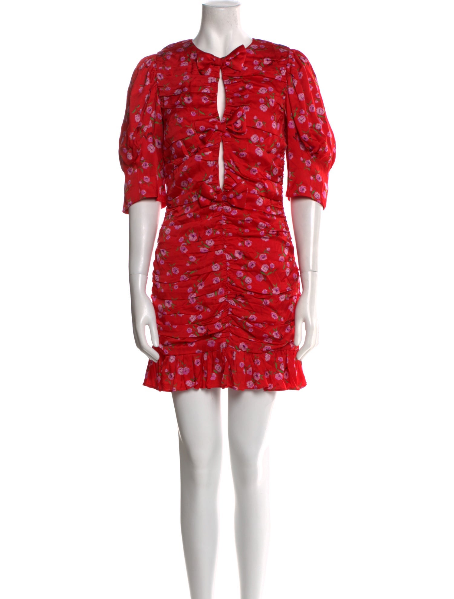 ROTATE Birger Christensen Floral Print Mini Dress w/ Tags