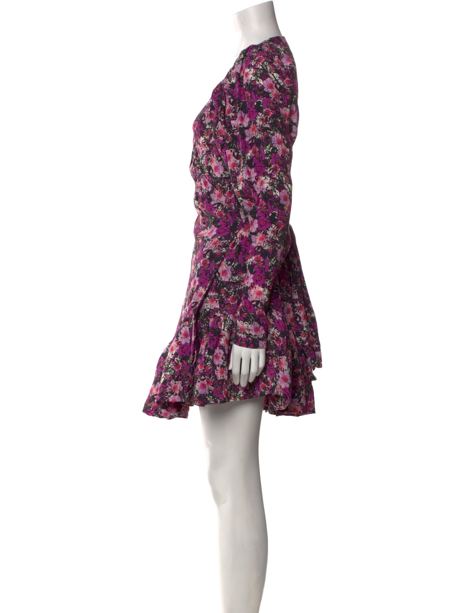 ROTATE Birger Christensen Floral Print Mini Dress