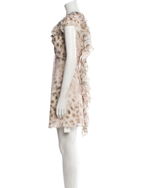 ROTATE Birger Christensen Animal Print Mini Dress