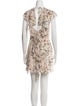 ROTATE Birger Christensen Animal Print Mini Dress
