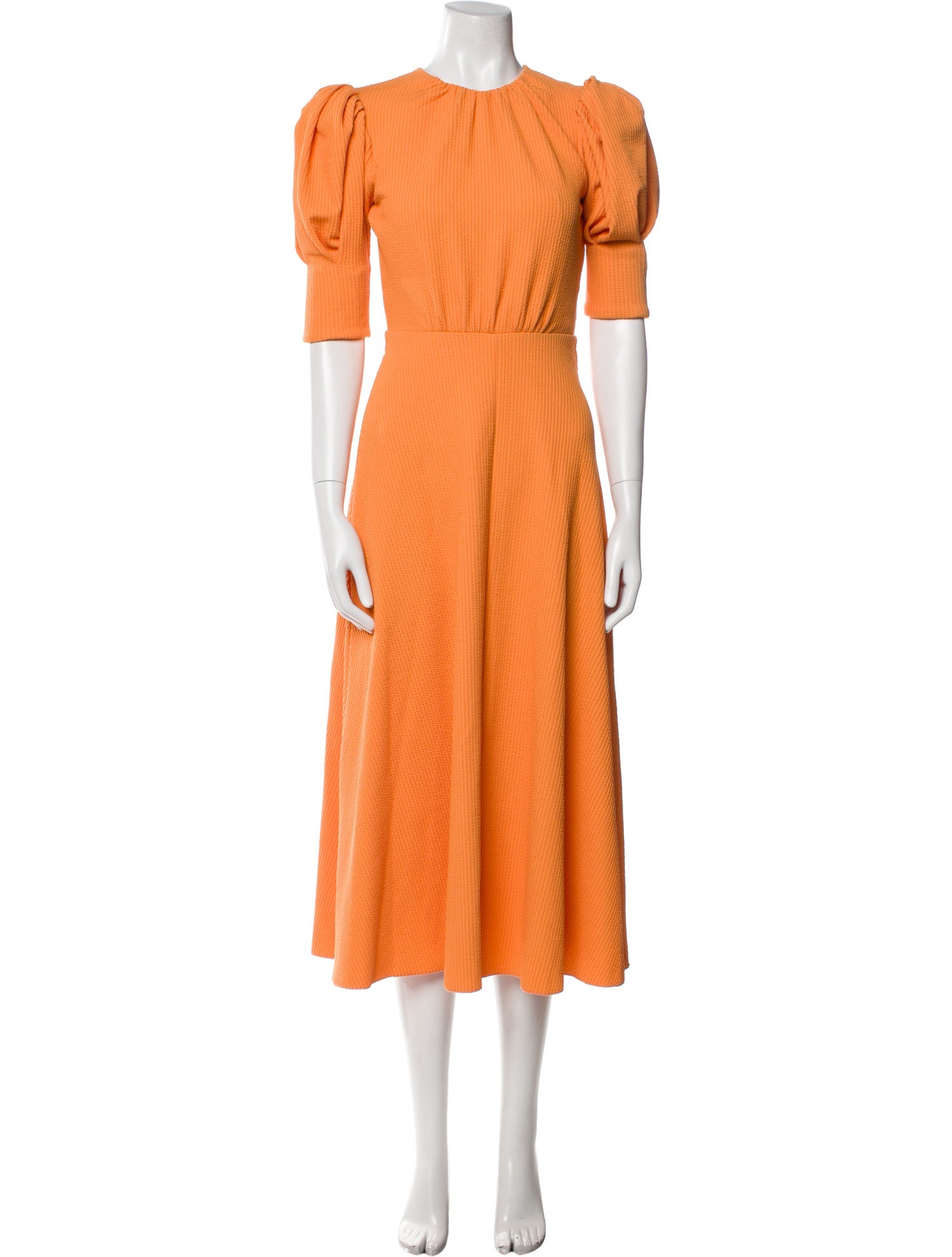 ROTATE Birger Christensen Crew Neck Long Dress