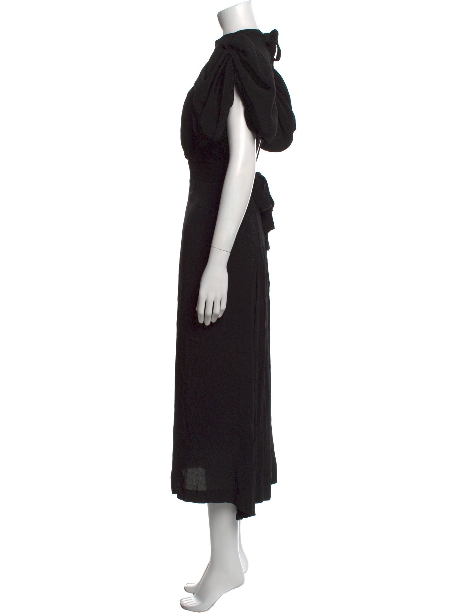 ROTATE Birger Christensen Crew Neck Long Dress