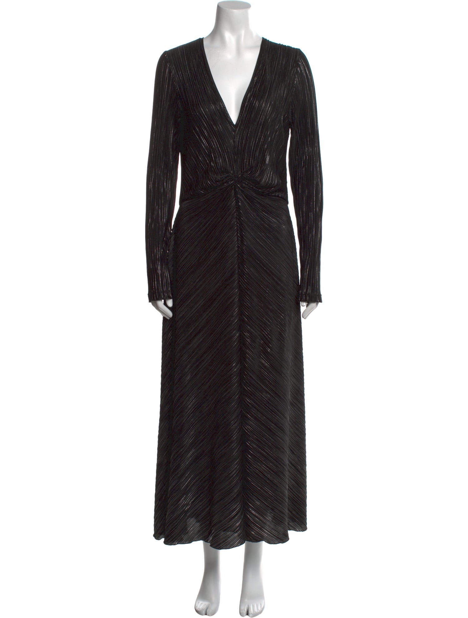 ROTATE Birger Christensen V-Neck Long Dress