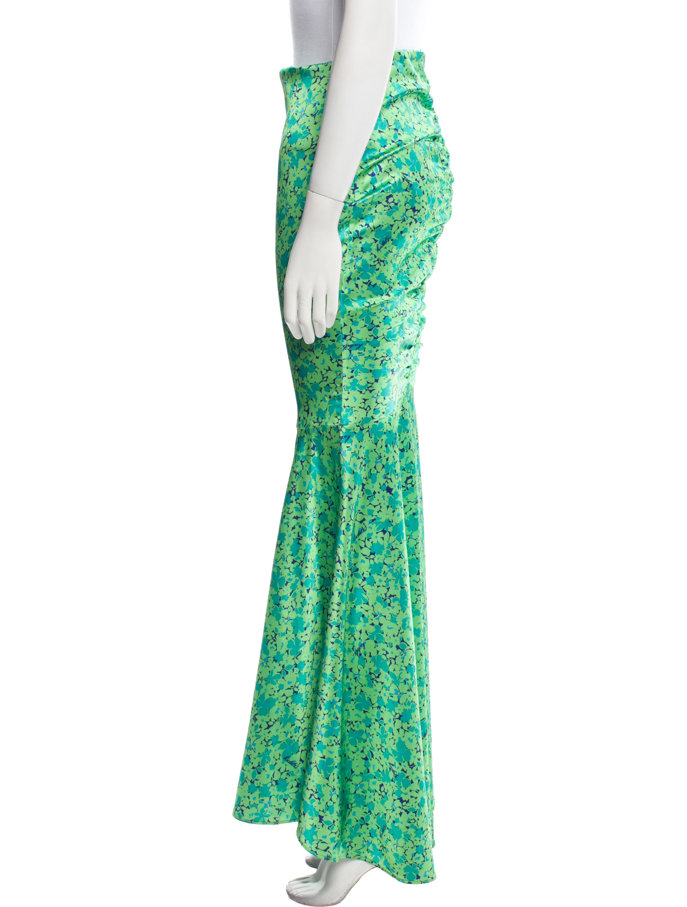 ROTATE Birger Christensen Floral Print Long Skirt