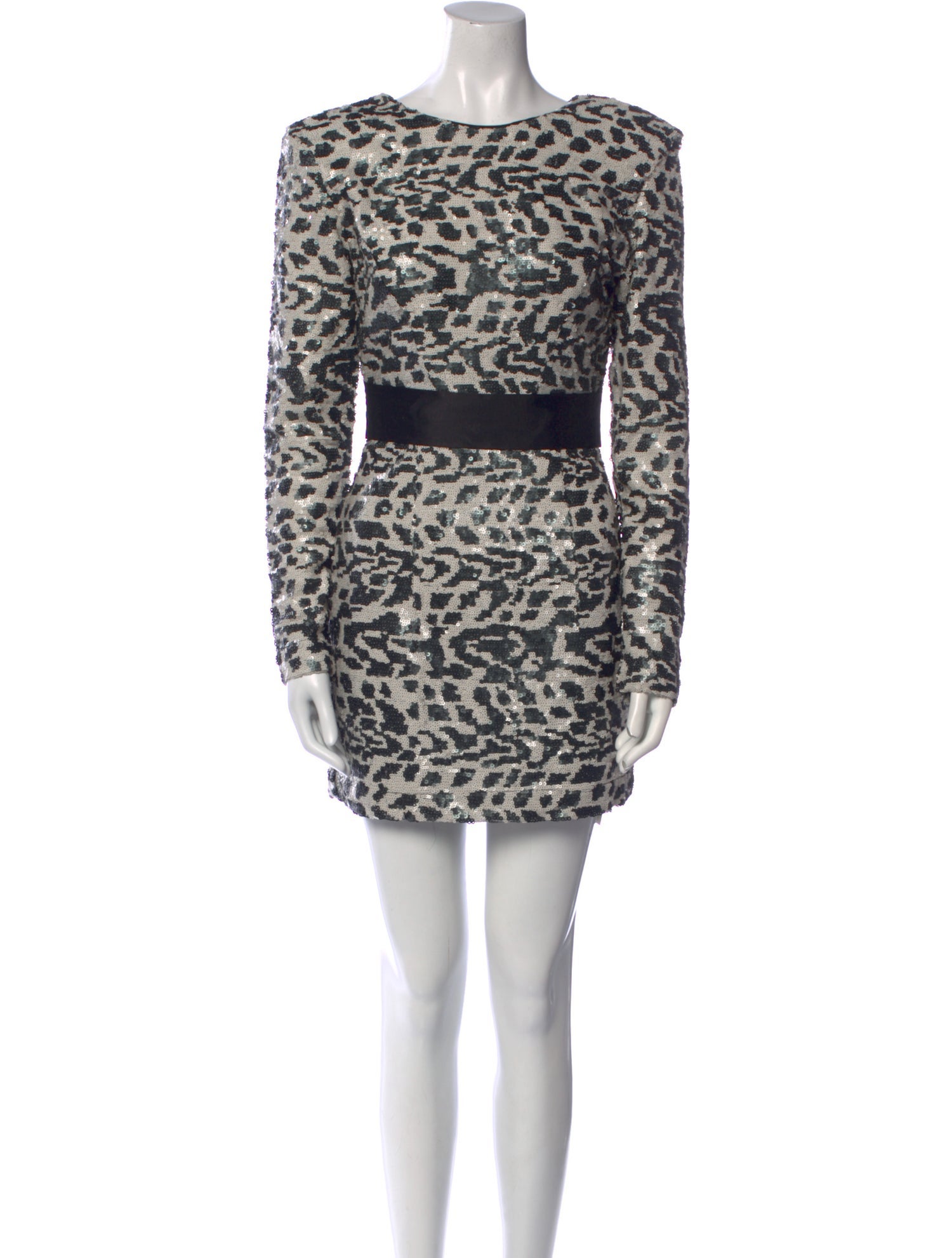 ROTATE Birger Christensen Animal Print Mini Dress