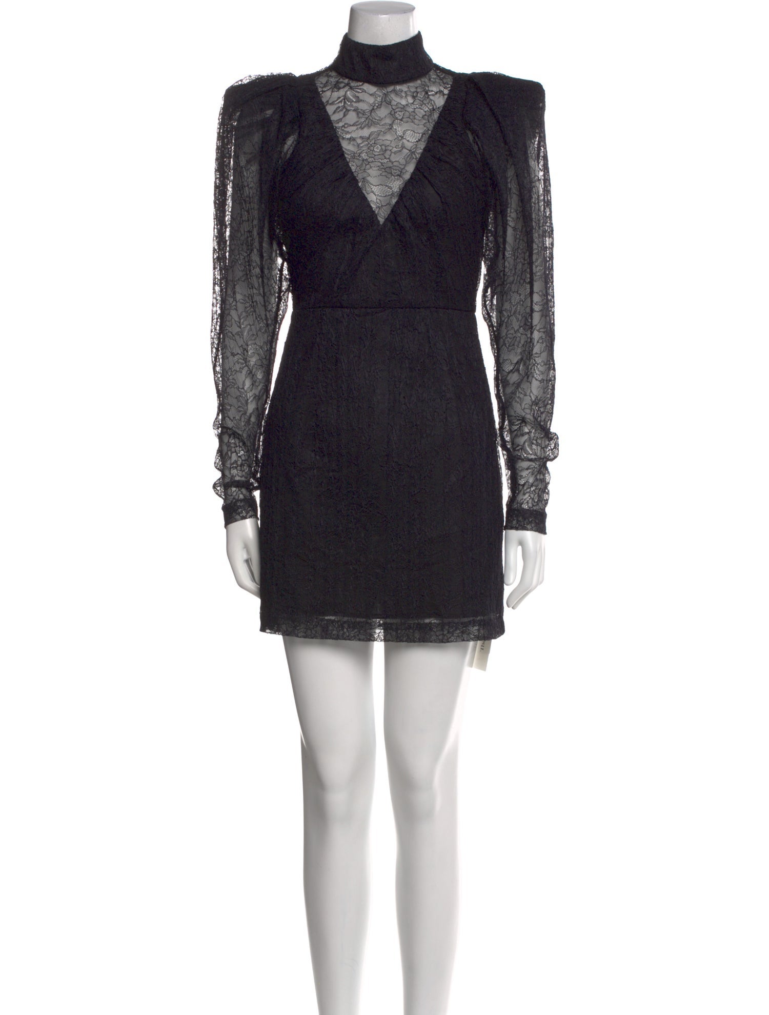 ROTATE Birger Christensen Mock Neck Mini Dress