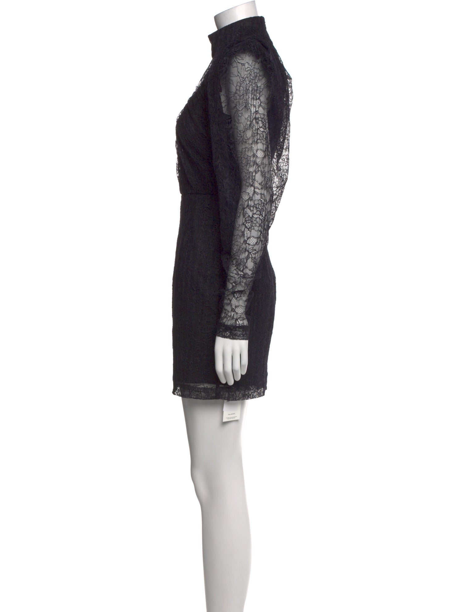 ROTATE Birger Christensen Mock Neck Mini Dress