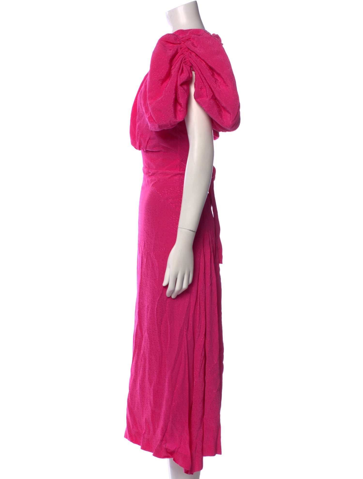 ROTATE Birger Christensen Crew Neck Long Dress