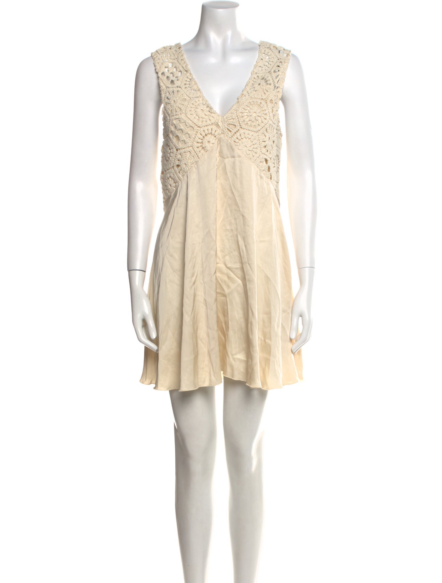 ROTATE Birger Christensen V-Neck Mini Dress