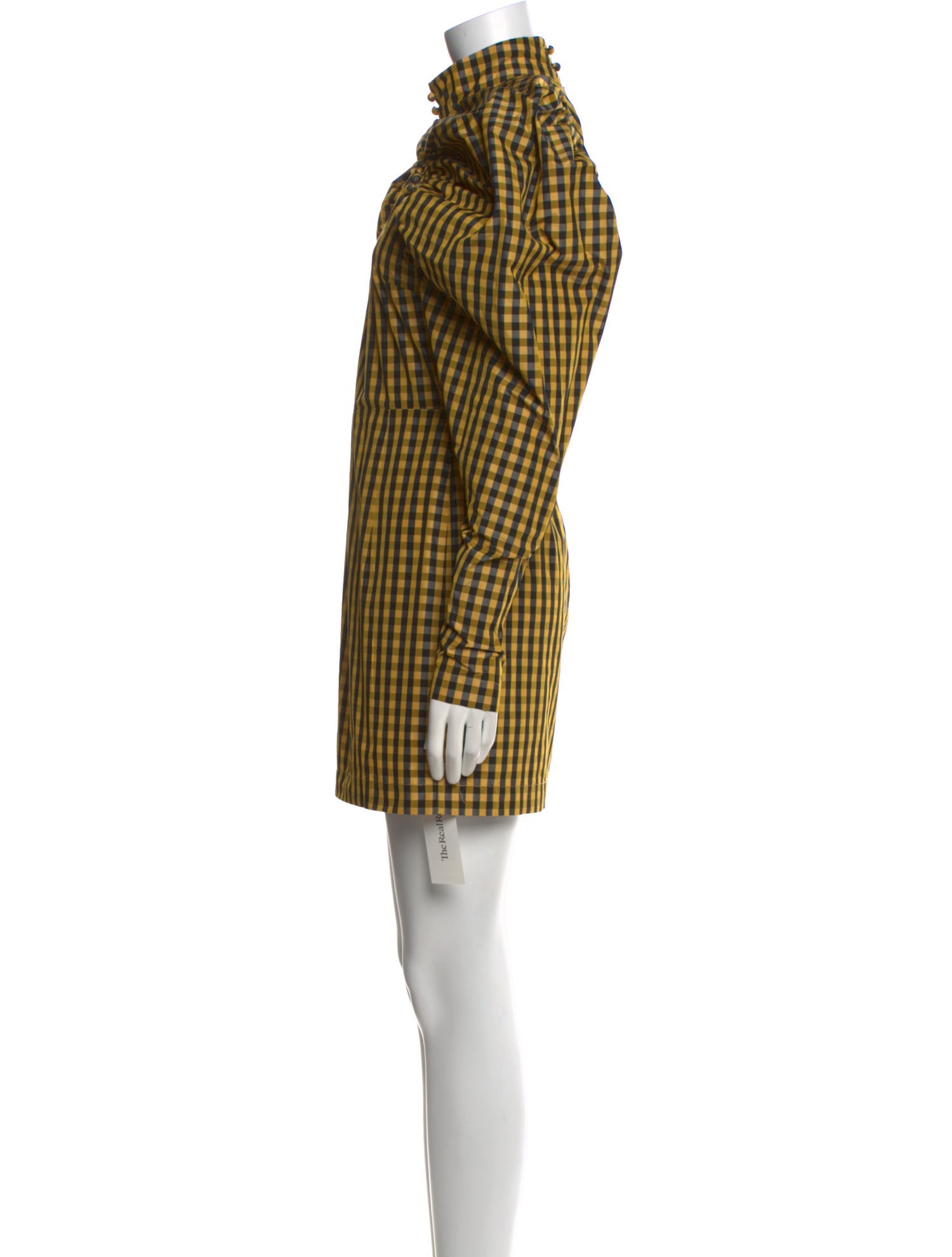 ROTATE Birger Christensen Plaid Print Mini Dress